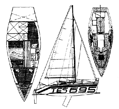 TES 695 - 1984 model drawing