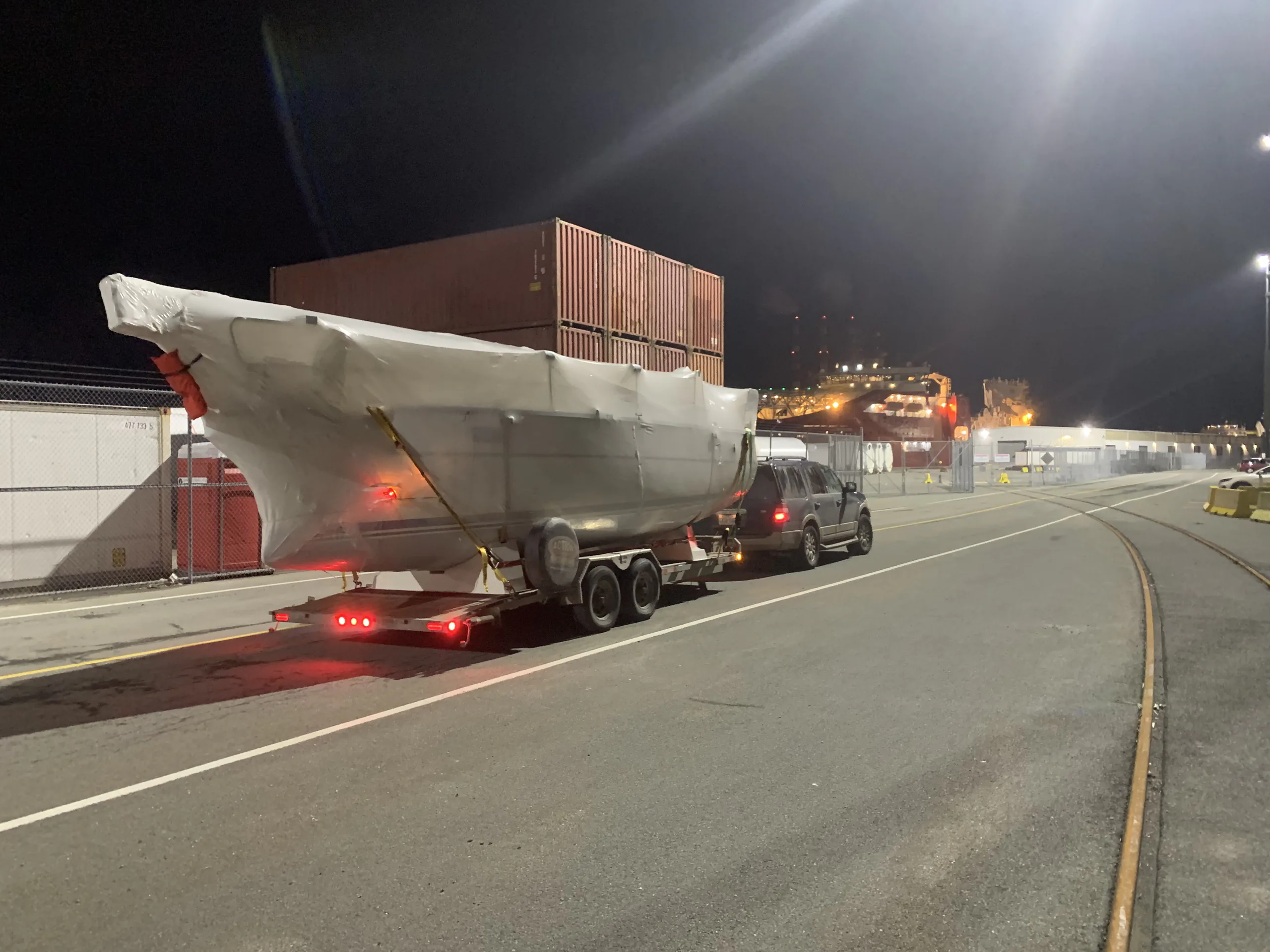 Another TES Yacht pickup at Halifax terminal